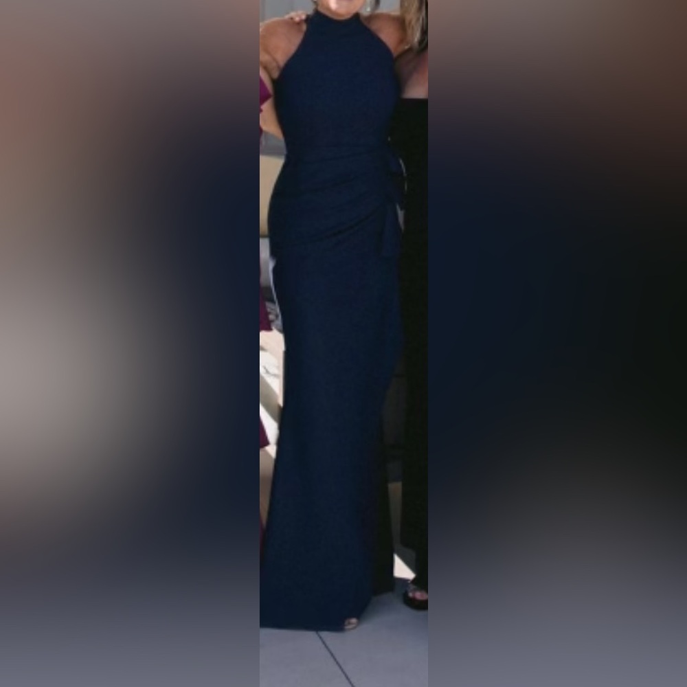 Chiara Boni La Petite Robe gown, navy, size 6